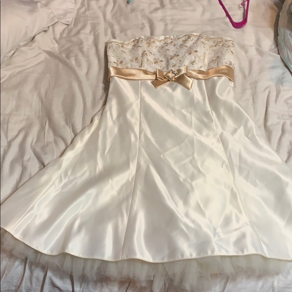 Jessica McClintock strapless dress